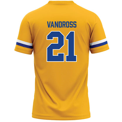 Pittsburgh - NCAA Women's Lacrosse : Madison Vandross - Yellow Lacrosse Jersey -1