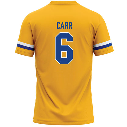 Pittsburgh - NCAA Women's Lacrosse : Aidan Carr - Yellow Lacrosse Jersey -1
