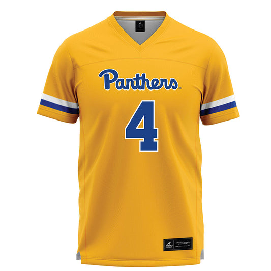 Pittsburgh - NCAA Women's Lacrosse : Anna Capobres - Yellow Lacrosse Jersey -0