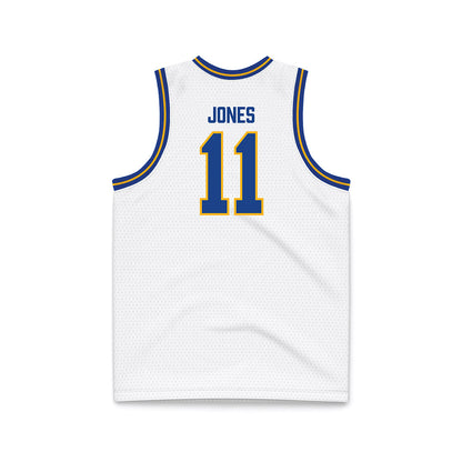 Pittsburgh - NCAA Women's Basketball : Angel Jones - White Basketball Jersey-1