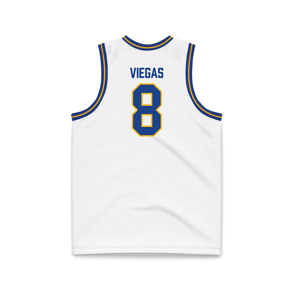 Pittsburgh - NCAA Women's Basketball : Carla Viegas - White Basketball Jersey-1