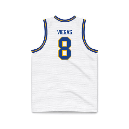 Pittsburgh - NCAA Women's Basketball : Carla Viegas - White Basketball Jersey-1