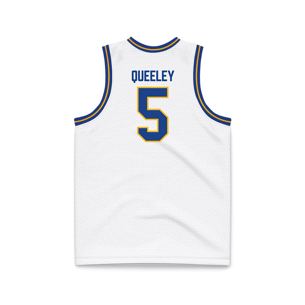 Pittsburgh - NCAA Women's Basketball : Jayda Queeley - White Basketball Jersey-1
