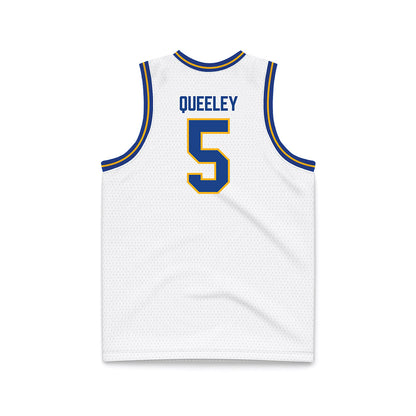 Pittsburgh - NCAA Women's Basketball : Jayda Queeley - White Basketball Jersey-1