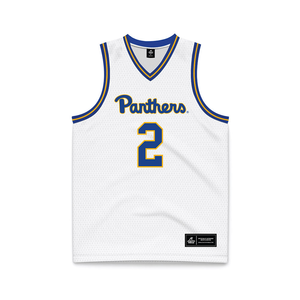 Pittsburgh - NCAA Women's Basketball : Amiya Jenkins - White Basketball Jersey-0