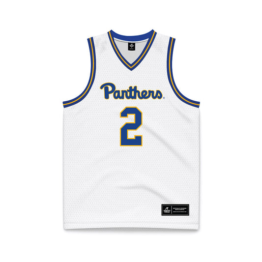 Pittsburgh - NCAA Women's Basketball : Amiya Jenkins - White Basketball Jersey-0