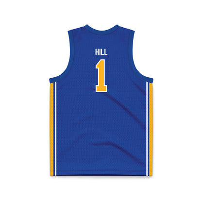 Pittsburgh - NCAA Women's Basketball : Maysen Hill - Blue Basketball Jersey-1