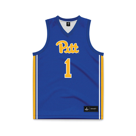 Pittsburgh - NCAA Women's Basketball : Maysen Hill - Blue Basketball Jersey-0