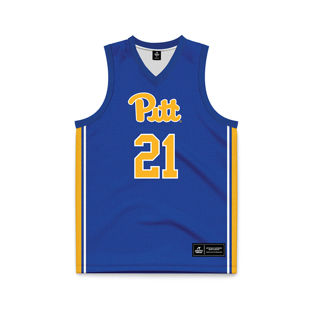 Pittsburgh - NCAA Women's Basketball : Fatima Diakhate - Blue Basketball Jersey-0