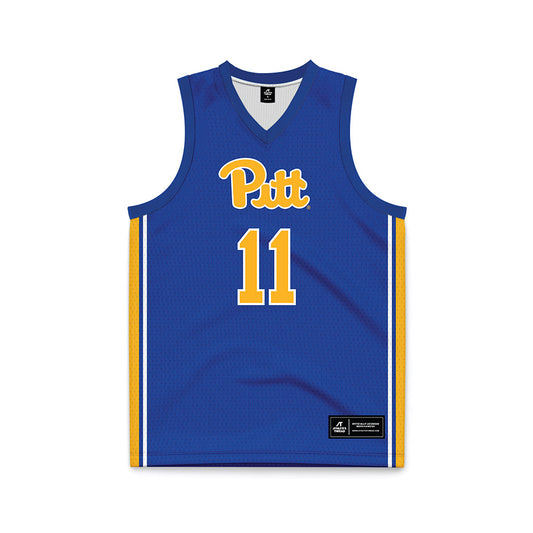 Pittsburgh - NCAA Women's Basketball : Avery Watkins - Blue Basketball Jersey-0