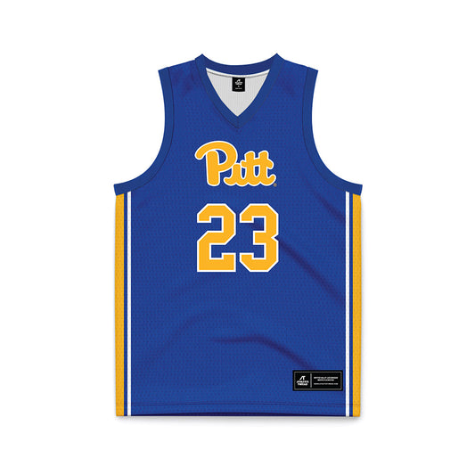 Pittsburgh - NCAA Women's Basketball : Mikayla Johnson - Blue Basketball Jersey-0