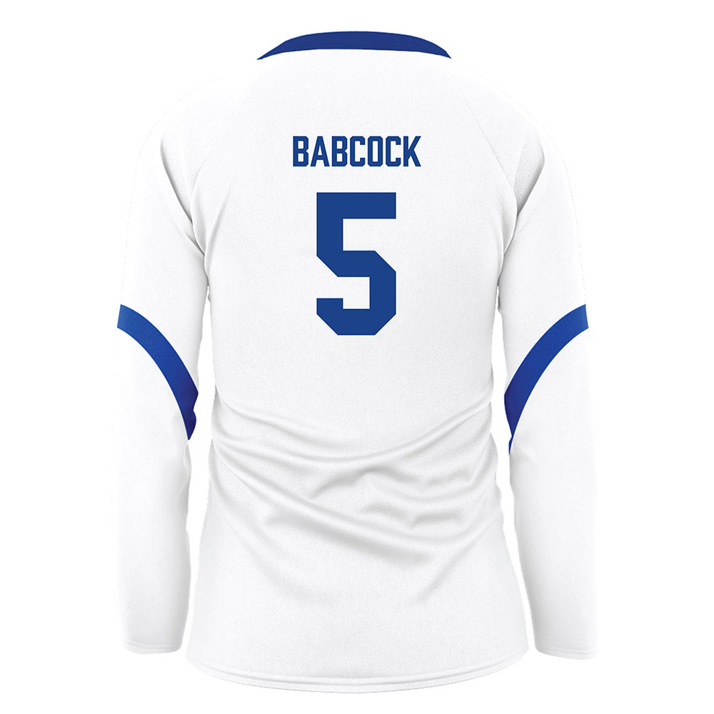 Pittsburgh - NCAA Women's Volleyball : Olivia Babcock - White Volleyball Jersey-1