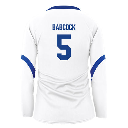 Pittsburgh - NCAA Women's Volleyball : Olivia Babcock - White Volleyball Jersey-1