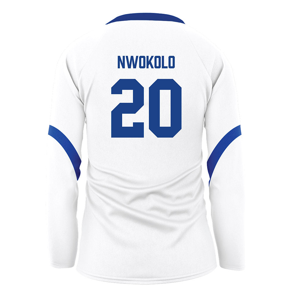 Pittsburgh - NCAA Women's Volleyball : Chiamaka Nwokolo - White Volleyball Jersey-1