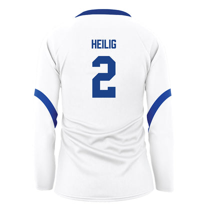 Pittsburgh - NCAA Women's Volleyball : Maaike Heilig - White Volleyball Jersey-1