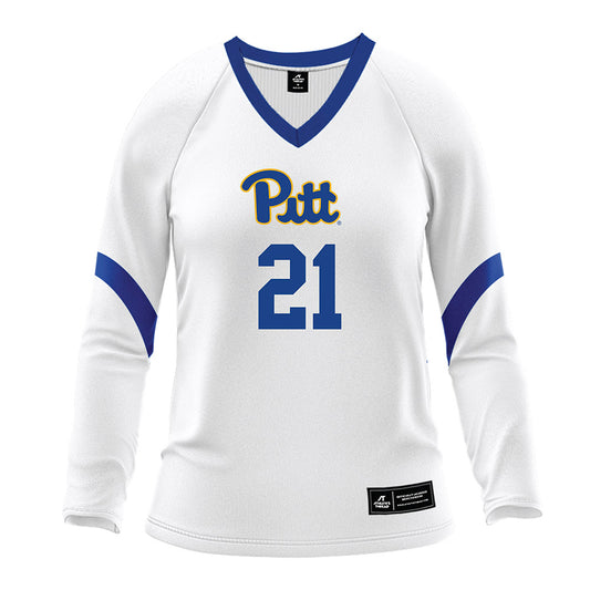 Pittsburgh - NCAA Women's Volleyball : Bre Kelley - White Volleyball Jersey-0