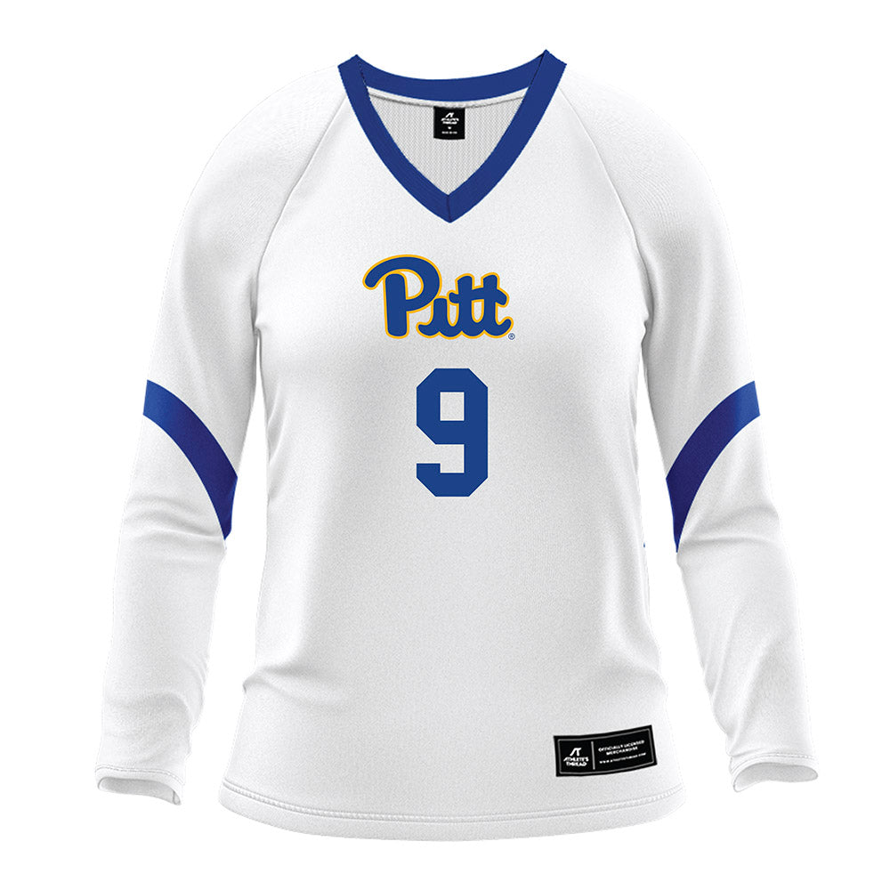 Pittsburgh - NCAA Women's Volleyball : Trinity Thompson - White Volleyball Jersey-0