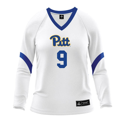 Pittsburgh - NCAA Women's Volleyball : Trinity Thompson - White Volleyball Jersey-0