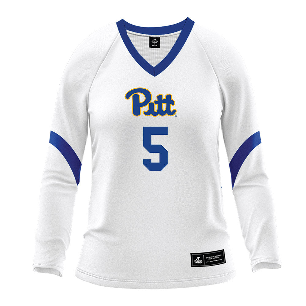 Pittsburgh - NCAA Women's Volleyball : Olivia Babcock - White Volleyball Jersey-0