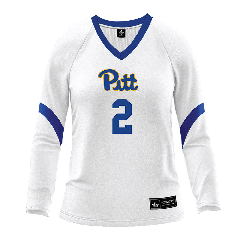 Pittsburgh - NCAA Women's Volleyball : Maaike Heilig - White Volleyball Jersey-0