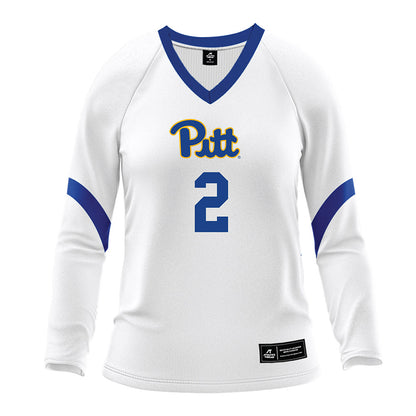 Pittsburgh - NCAA Women's Volleyball : Maaike Heilig - White Volleyball Jersey-0
