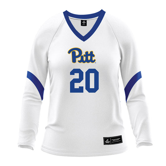 Pittsburgh - NCAA Women's Volleyball : Chiamaka Nwokolo - White Volleyball Jersey-0