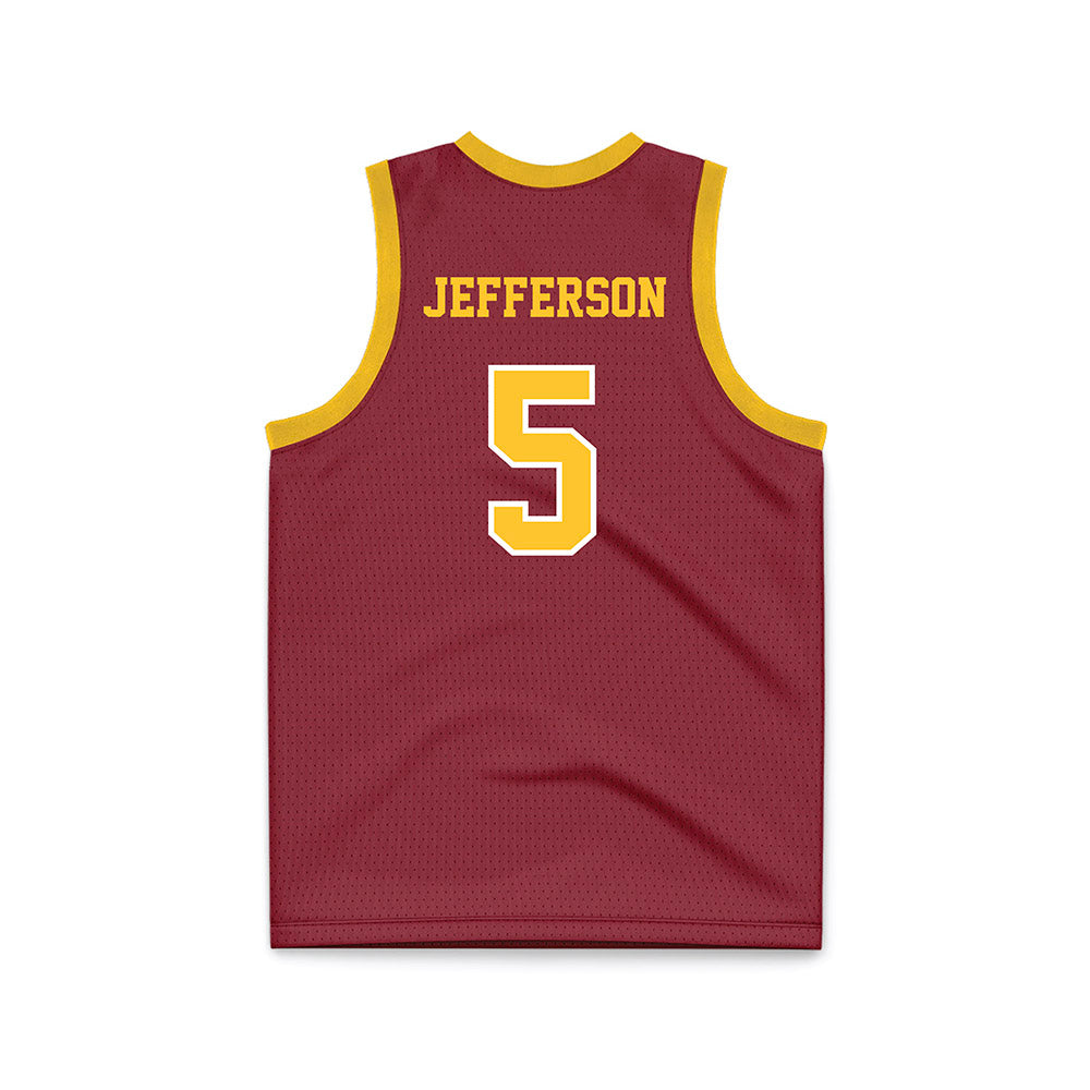 Iowa State - NCAA Men's Basketball : Joshua Jefferson - Red Basketball Jersey-1