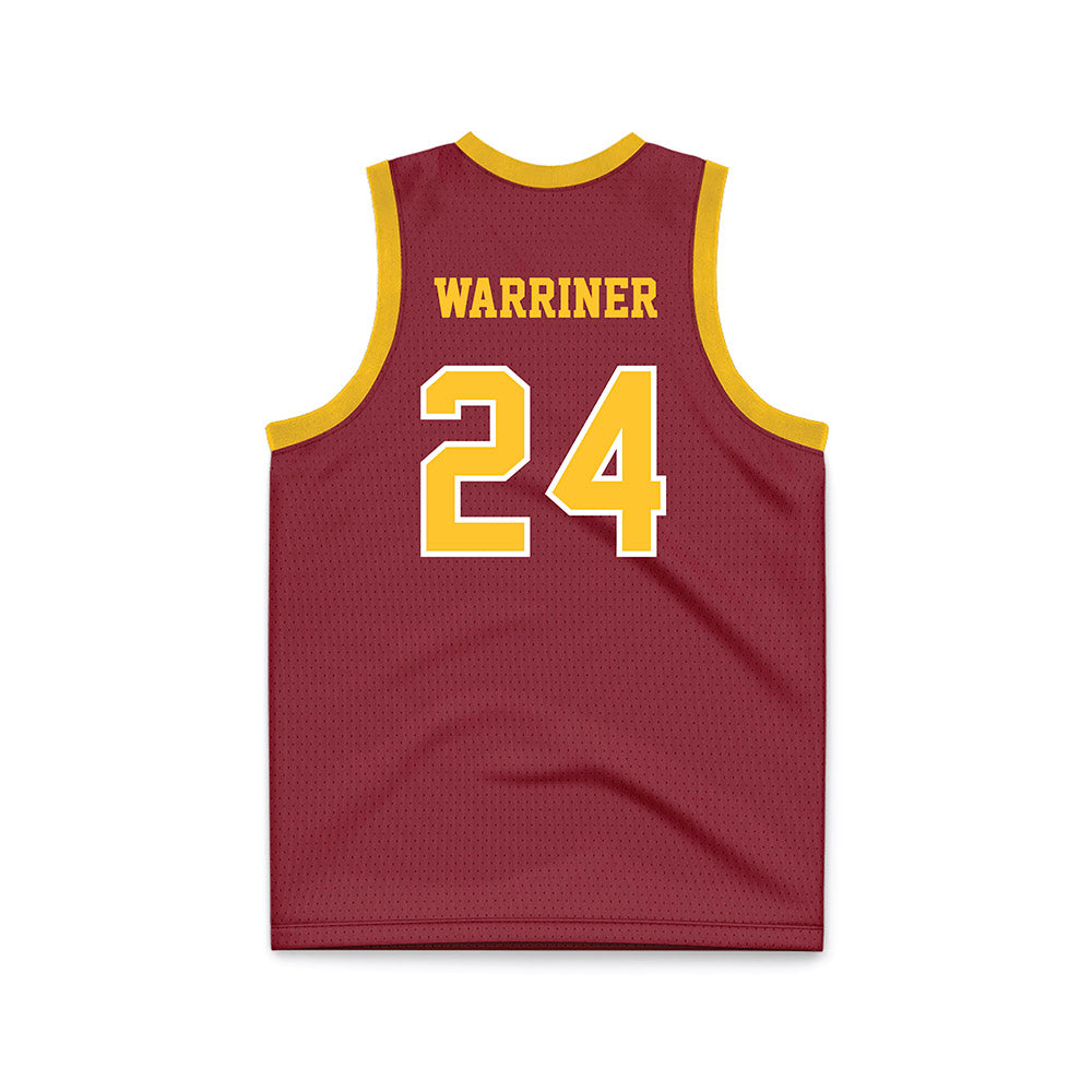 Iowa State - NCAA Men's Basketball : Test Warriner - Red Basketball Jersey-1