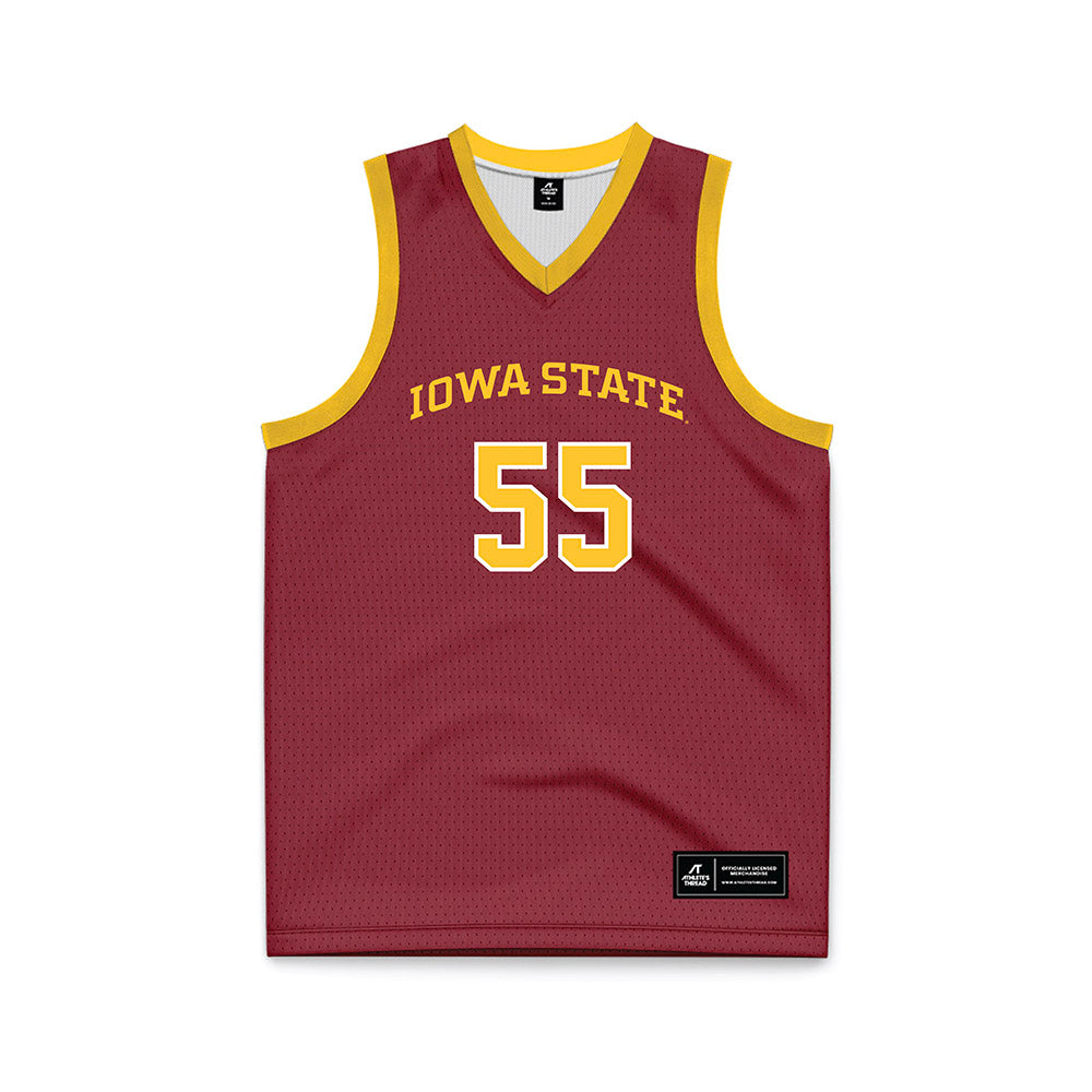 Iowa State - NCAA Men's Basketball : Xzavion Mitchell - Red Basketball Jersey-0