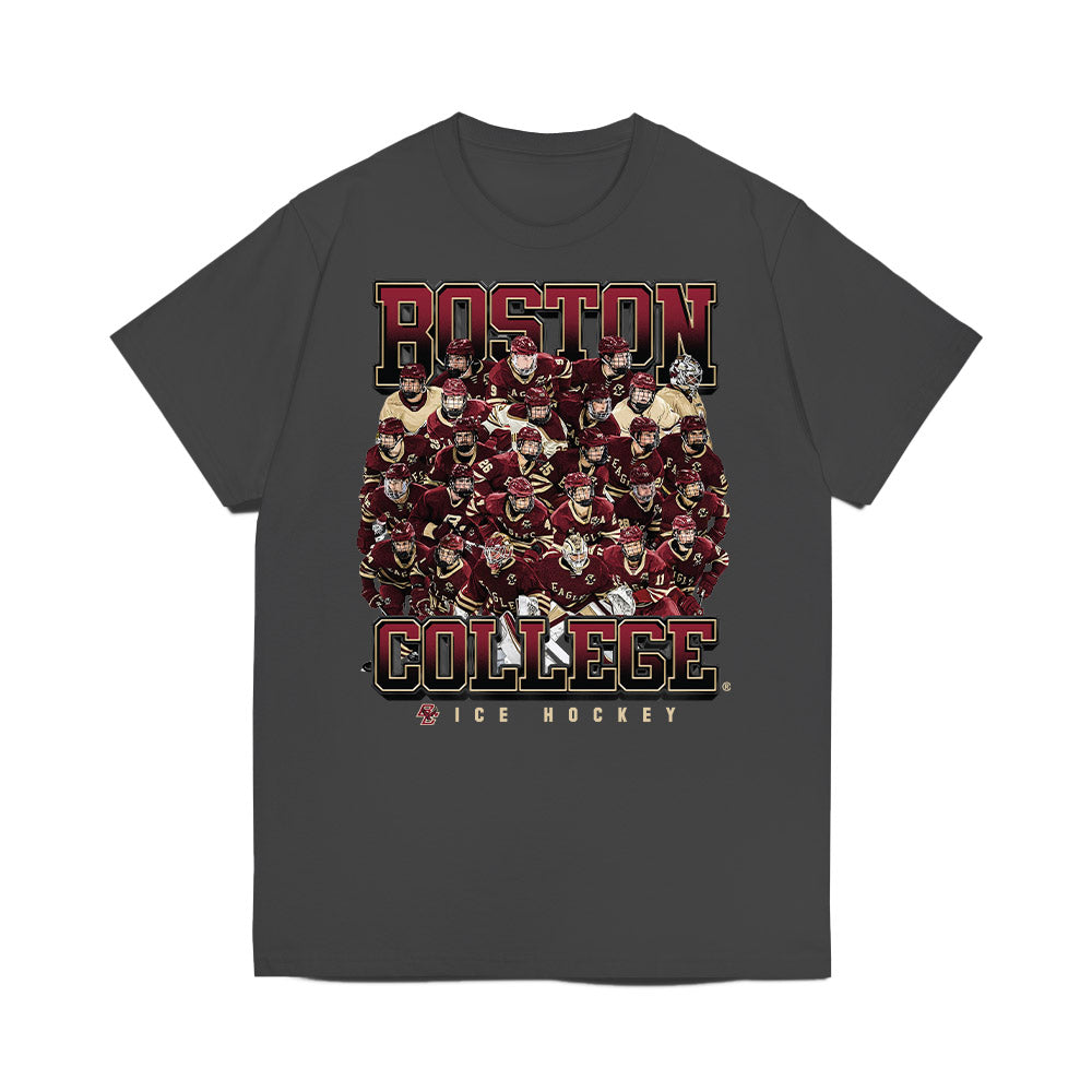 Boston College - NCAA Men's Ice Hockey : Team Collage Premium T-Shirt-0