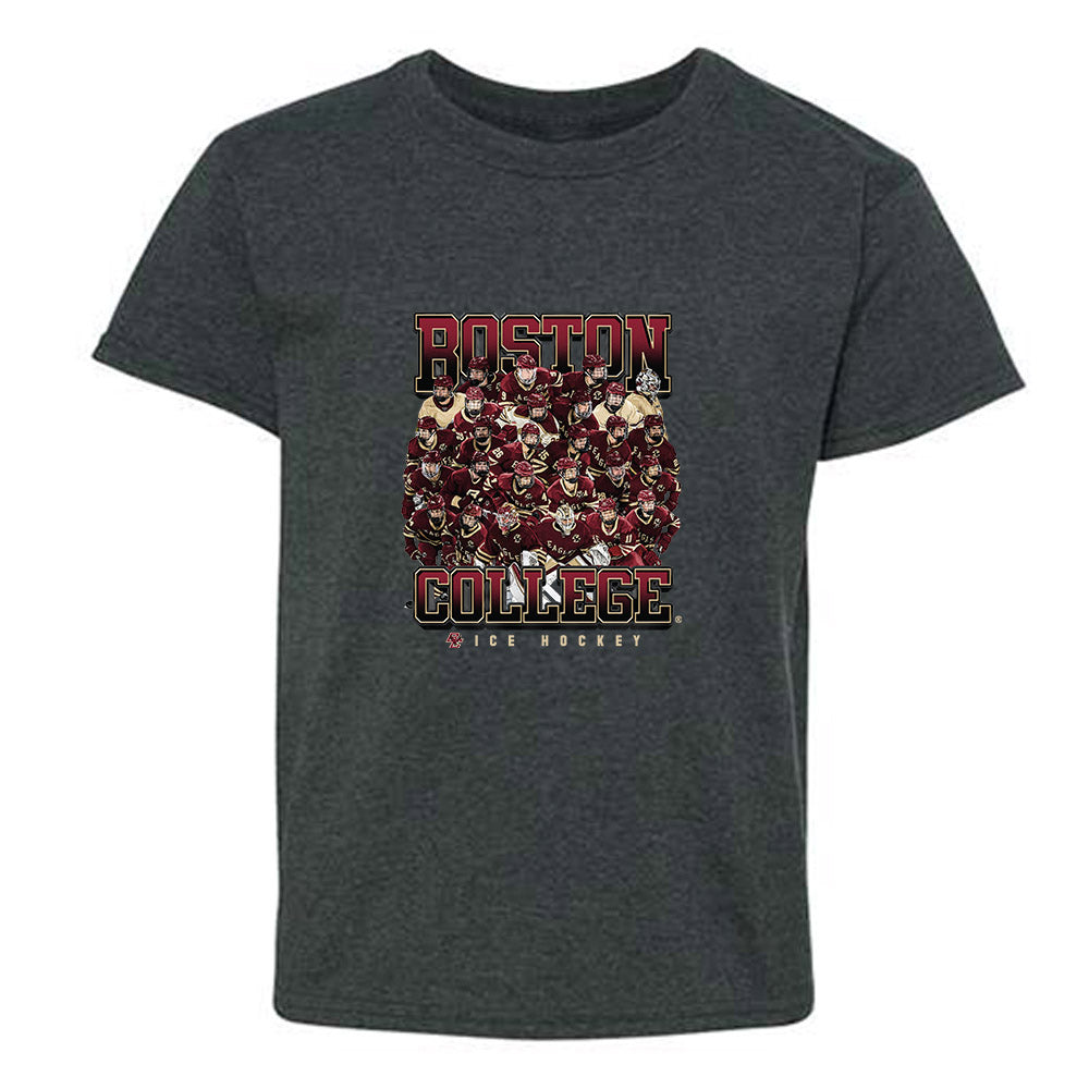Boston College - NCAA Men's Ice Hockey : Team Collage Youth T-Shirt-0