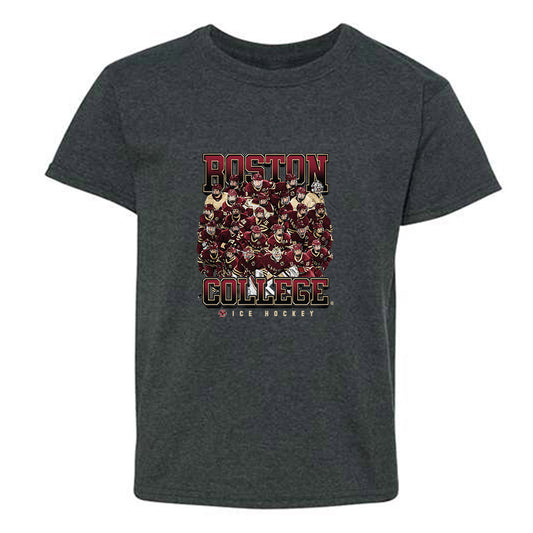 Boston College - NCAA Men's Ice Hockey : Team Collage Youth T-Shirt-0