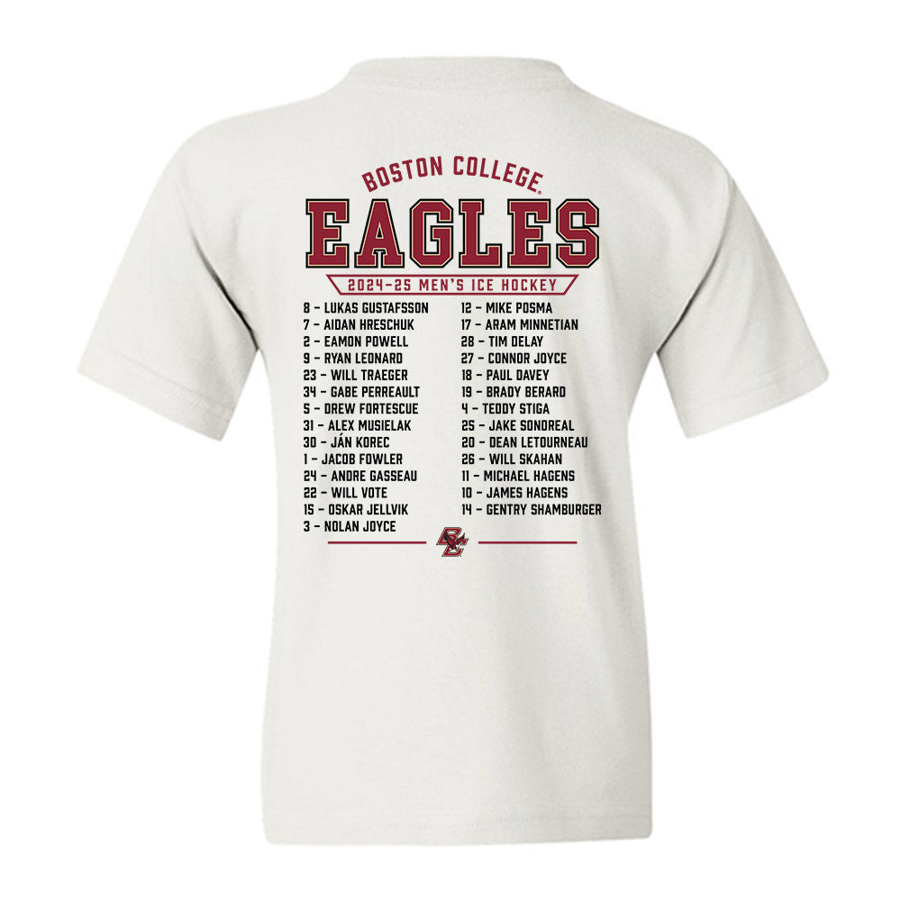 Boston College - NCAA Men's Ice Hockey : Roster Youth T-Shirt-1