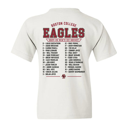 Boston College - NCAA Men's Ice Hockey : Roster Youth T-Shirt-1