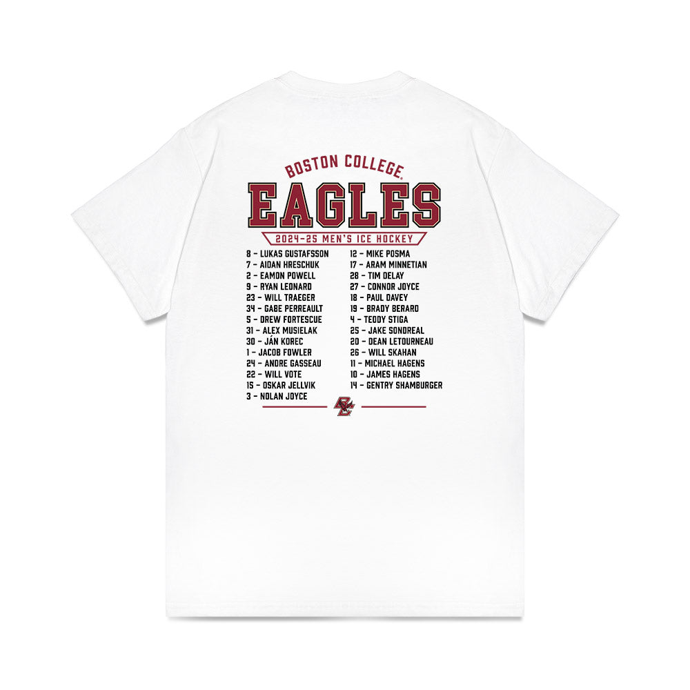 Boston College - NCAA Men's Ice Hockey : Roster Premium T-Shirt-1
