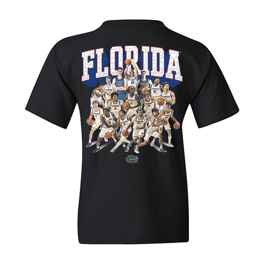 Florida - NCAA Men's Basketball : - Team Collage Youth T-Shirt-1