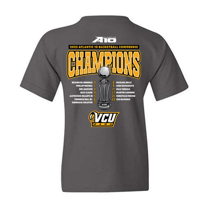 VCU - NCAA Men's Basketball : - Conference Champs Roster Youth T-Shirt-1