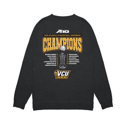 VCU - NCAA Men's Basketball : - Conference Champs Roster Premium Crewneck Sweatshirt-1