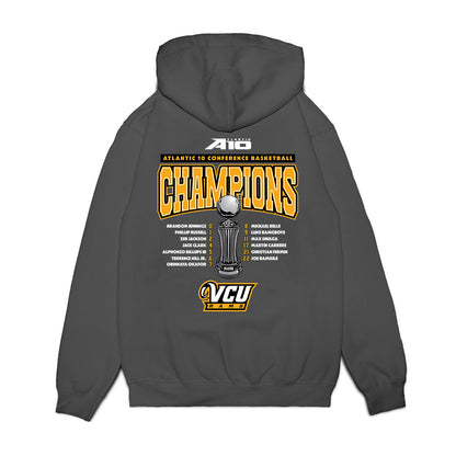 VCU - NCAA Men's Basketball : - Conference Champs Roster Premium Hooded Sweatshirt-1