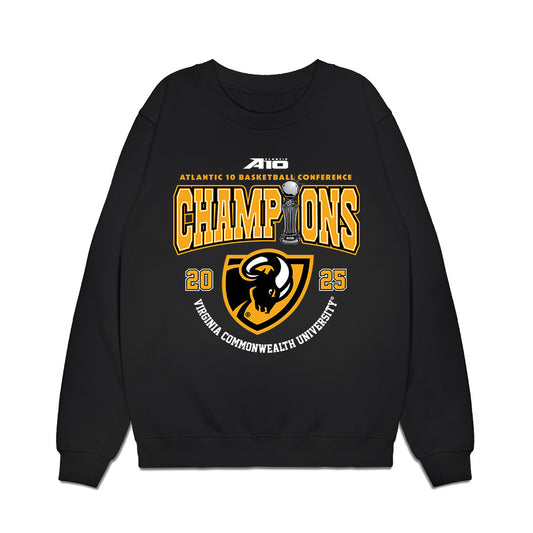 VCU - NCAA Men's Basketball : - Conference Champs Premium Crewneck Sweatshirt-0