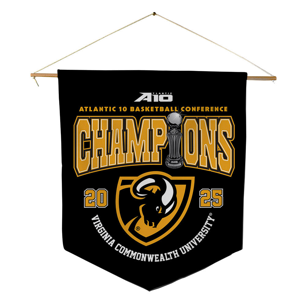 VCU - NCAA Men's Basketball : - Conference Champs Pennant - 18" x 21"-0