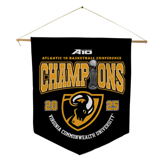 VCU - NCAA Men's Basketball : - Conference Champs Pennant - 18" x 21"-0