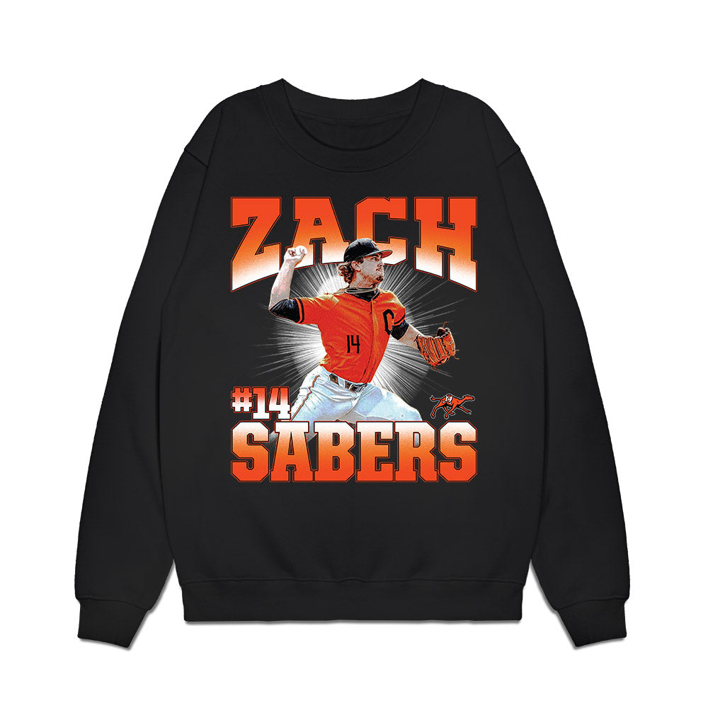 Campbell - NCAA Baseball : Zach Sabers - Collage Premium Crewneck Sweatshirt-0