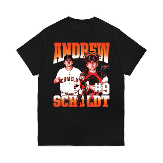 Campbell - NCAA Baseball : Andrew Schuldt - Collage Premium T-Shirt-0