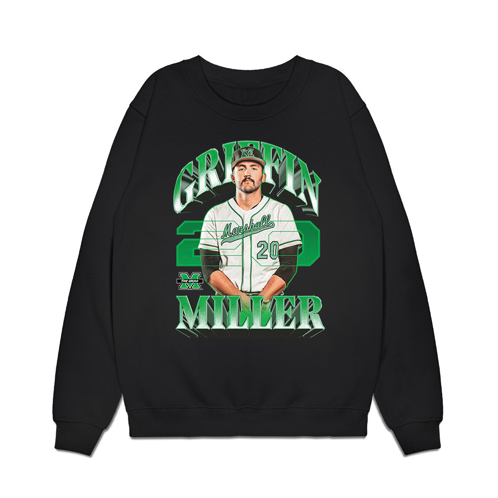 Marshall - NCAA Baseball : Griffin Miller - Collage Premium Crewneck Sweatshirt-0