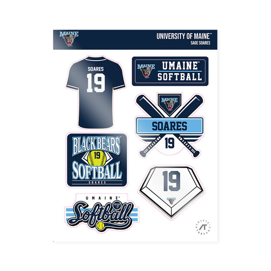 Maine - NCAA Softball : Sage Soares - Sticker Sheet-0