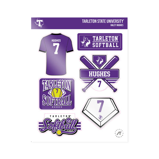 Tarleton State - NCAA Softball : Haley Hughes - Sticker Sheet-0
