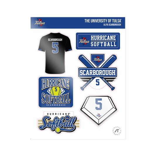 Tulsa - NCAA Softball : Aliya Scarborough - Sticker Sheet-0