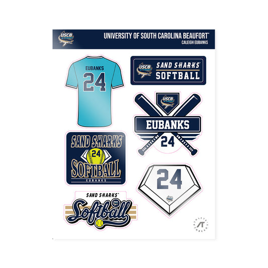 USCB - NCAA Softball : Caleigh Eubanks - Sticker Sheet-0