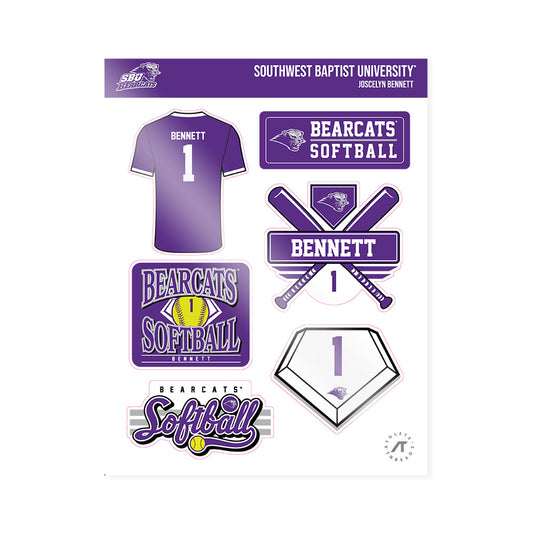 SBU - NCAA Softball : Joscelyn Bennett - Sticker Sheet-0